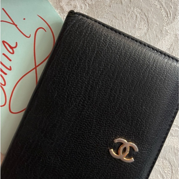 Authentic Vintage Black Chanel Bifold Cardholder Wallet - Picture 3 of 12